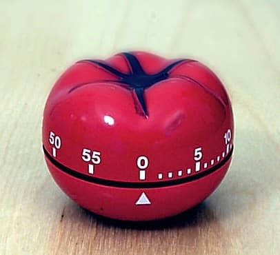 Un minuteur de cuisine Pomodoro (source : Wikipedia)